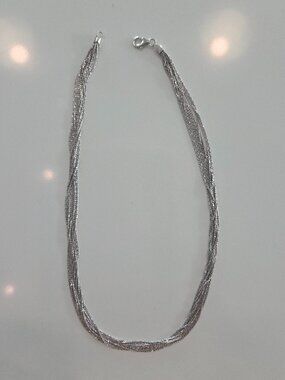 925 Italy Liquid Silver Necklace